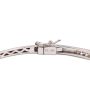 1.08ct Diamonds 10K white gold hinged bracelet 