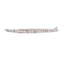 1.08ct Diamonds 10K white gold hinged bracelet 