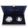 1976 Operation Sail Tall Ships EAGLE 2-oz, CDN BLUENOSE II 1-oz .925 silver