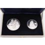 1976 Operation Sail Tall Ships EAGLE 2-oz, CDN BLUENOSE II 1-oz .925 silver