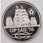 1976 Operation Sail Tall Ships EAGLE 2-oz, CDN BLUENOSE II 1-oz .925 silver