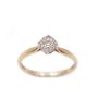 14K  Yellow Gold 0.09 Carat Diamond ring 