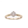 14K  Yellow Gold 0.09 Carat Diamond ring 