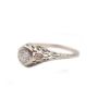 14K Vintage White Gold 0.18 Carat Diamond ring