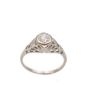 14K Vintage White Gold 0.18 Carat Diamond ring