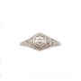 14K Vintage White Gold 0.18 Carat Diamond ring