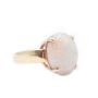 8.26ct Opal 14k yg ring lively pink/orange with green 