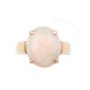 8.26ct Opal 14k yg ring lively pink/orange with green 