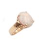 8.26ct Opal 14k yg ring lively pink/orange with green 