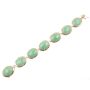 Vintage Burmese Jade 14k gold lavaliere style 20 inch necklace Circa 1950s