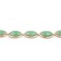 Vintage Burmese Jade 14k gold lavaliere style 20 inch necklace Circa 1950s