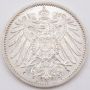 1914 A Germany 1 Mark silver coin Choice Uncirculated 