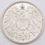 1914 D Germany 1 Mark silver coin Choice Uncirculated 