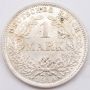 1914 D Germany 1 Mark silver coin AU/UNC