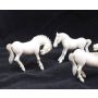 6X intricately carved ivory horses circa-1910 