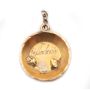 Gold pan gold nugget pendant engraved Yellowknife & 10k DIMENT 