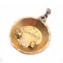 Gold pan gold nugget pendant engraved Yellowknife & 10k DIMENT 