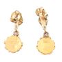 Gold nugget Earrings backs stamped 14K DAWSON  