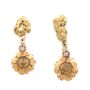 Gold nugget Earrings backs stamped 14K DAWSON  