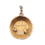 Gold pan gold nugget pendant engraved Yellowknife & 10k DIMENT 