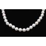 Akoya cultured Pearl necklace 55-knotted pink/cream 