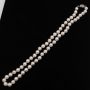 Akoya cultured Pearl necklace 55-knotted pink/cream 