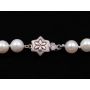 Akoya cultured Pearl necklace 55-knotted pink/cream 