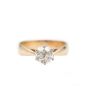 1.08ct Diamond European cut SI-2 L 14K yg Ring