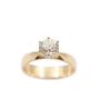 1.08ct Diamond European cut SI-2 L 14K yg Ring