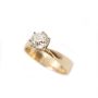 1.08ct Diamond European cut SI-2 L 14K yg Ring