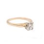 0.65ct round Brilliant cut Diamond 14K yellow gold ring