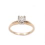 0.65ct round Brilliant cut Diamond 14K yellow gold ring