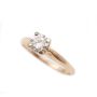 0.65ct round Brilliant cut Diamond 14K yellow gold ring