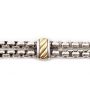 David Yurman Cable Classic Two-Row Chain Bracelet with 18 Karat Gold and Silver