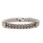 David Yurman Cable Classic Two-Row Chain Bracelet with 18 Karat Gold and Silver