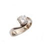 1.03ct Diamond ring 14K white gold SI2 H