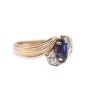 0.60 Sapphire and Diamond 14K yg ring 