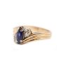 0.60 Sapphire and Diamond 14K yg ring 