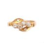 18K gold vintage Asian diamond ring  