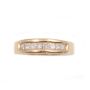 0.50ct Diamonds  14K yg ring  8x Princess cut Diamonds