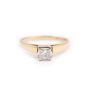 14K Yellow gold 0.45 Carat Princess Cut Diamond Engagement ring Size 7  