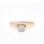 14K Yellow gold 0.45 Carat Princess Cut Diamond Engagement ring Size 7  