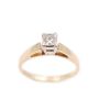 14K Yellow gold 0.45 Carat Princess Cut Diamond Engagement ring Size 7  