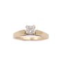 14K Yellow gold 0.45 Carat Princess Cut Diamond Engagement ring Size 7  