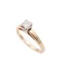 14K Yellow gold 0.45 Carat Princess Cut Diamond Engagement ring Size 7  