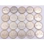 20x Canada 1936 silver dollars 20-coins VF or better