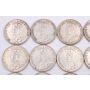 20x Canada 1936 silver dollars 20-coins VF or better