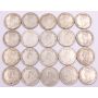 20x Canada 1936 silver dollars 20-coins VF or better