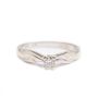 14K white gold Ladies 0.125 Carat Diamond Ring Size 5