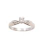 14K white gold Ladies 0.125 Carat Diamond Ring Size 5